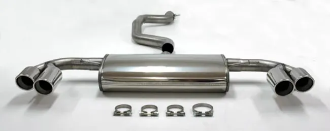 Auspuffanlage Sportauspuff für Audi TT 160-200PS 8J 2WD 1.8-2.0T ø 76mm Edelstahl 4 Rohr