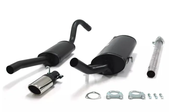 Simons Aluminisierte Sportauspuffanlage 70x90 mm Oval für SAAB 900i 8V/16V Kat. 2.0