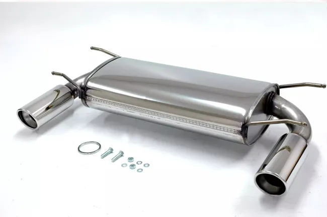 Simons Edelstahl Sportauspuff Duplex 90 mm + 90 mm für Mazda MX-5, Miata Coupe & Cabrio