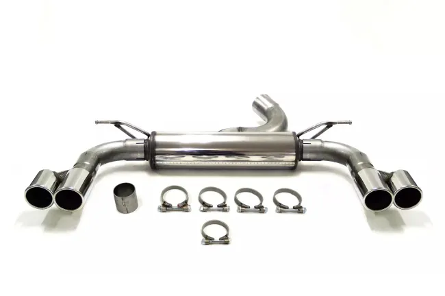 Simons Edelstahl Sportauspuffanlage Duplex 2x 80 mm für BMW F33 420D