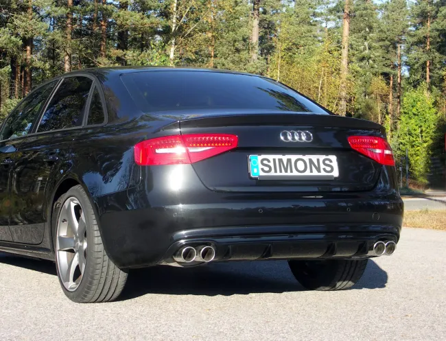 Simons Edelstahl Sportauspuffanlage Duplex L+R 2x80 mm für Audi A5 (B8) 2wd/Quattro Coupe/Sportback/Cabrio 2.7TDI/3.0TDI EG-Genehmigung (eintragungsfrei) #1