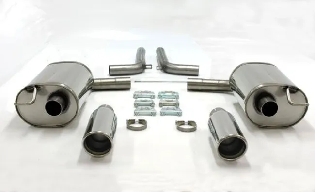 Simons Edelstahl Sportendtopf Duplex 100 mm für Audi A6 (C6) Quattro Limousine/Avant/Allroad/Kombi 2.4/2.8/3.0TFSi/3.2/4.2/2.0TDI/2.7TDI/3.0TDI