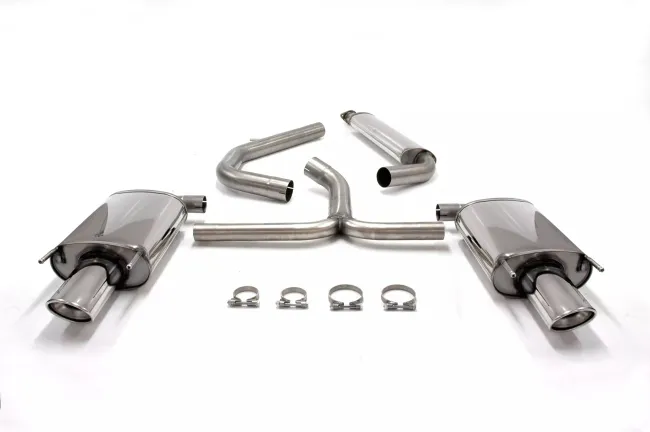 Simons Edelstahll Sportauspuff Duplex 90/120 mm + 90/120 mm oval für Opel Insignia Caravan 2WD 2.0 Diesel EG Betriebserlaubnis