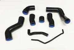 Ladedruckschläuche verstärkt aus Silikon schwarz für Audi S3 8L, TT 8N, Leon Cupr R 1M! 8-teilig