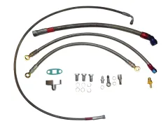 Öl- und Wasseranschlusskit für 1.8T Motoren mit gleitgelagerteTurbolader K04, T3/T4, GT28 etc.