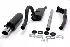 Simons Aluminierter Stahl Sportauspuff 70 / 90mm Oval für Opel Manta A 1.6, 1.9