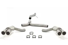 Simons Edelstahl Sportauspuffanlage Duplex L+R 2x80 mm für Audi A4 (B8) 2wd/Quattro Limousine/Avant/Allroad/Kombi 2.7TDI/3.0TDI EG-Genehmigung (eintragungsfrei)