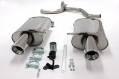 Simons Edelstahl Sportendtopf Duplex L+R 2x100 mm für Audi A4 (B6) 2WD Limousine/Avant/Kombi 1.6/2.0/1.9TDIEG-Genehmigung